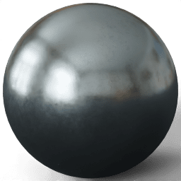 Steel soft blue shiny