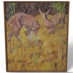 Deer in the reeds 1909