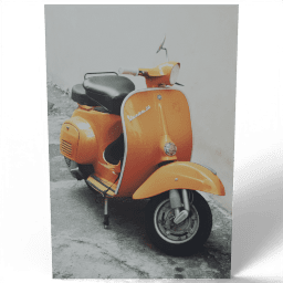 Orange Vespa Scooter 2015