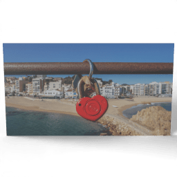 Heart Shaped Red Padlock 2016