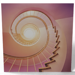 Spiral Staircase with Pink Walls 2016