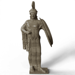 Athena standing with shield 500BCE