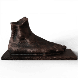 Right foot of athlete undated