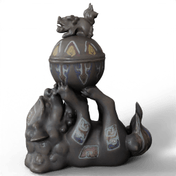 Chinese imperial guardian lion 1750