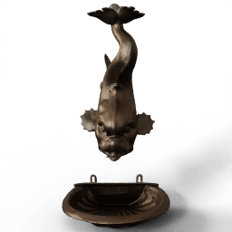 Dolphin shaped lavabo with a bowl 1750