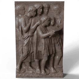 Boys singing from a chorus book 1435