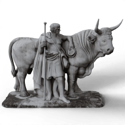 Hungarian Grey with Herdsman 1883