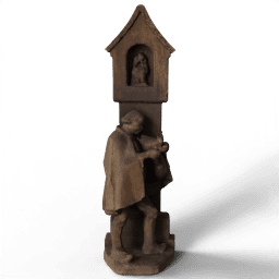 Piper playing at the shrine 1910