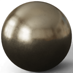 Brass golden shiny