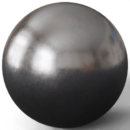 Steel white shiny