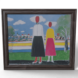 Two figures in landscape 1931