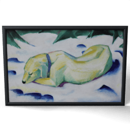 Dog in snow 1911