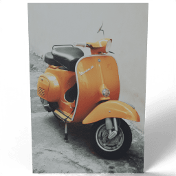 Orange Vespa Scooter 2015