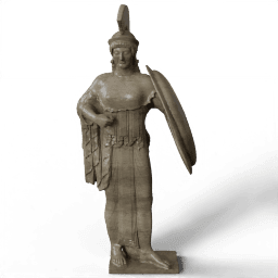 Athena standing with shield 500BCE