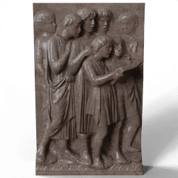 Boys singing from a chorus book 1435