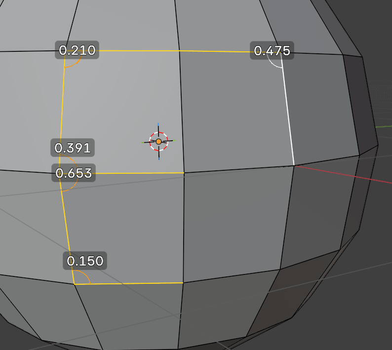Visualization of selected corners