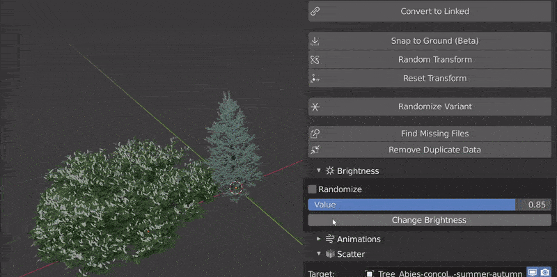 set brightness demonstration