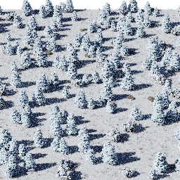 Forest EU con glade A winter