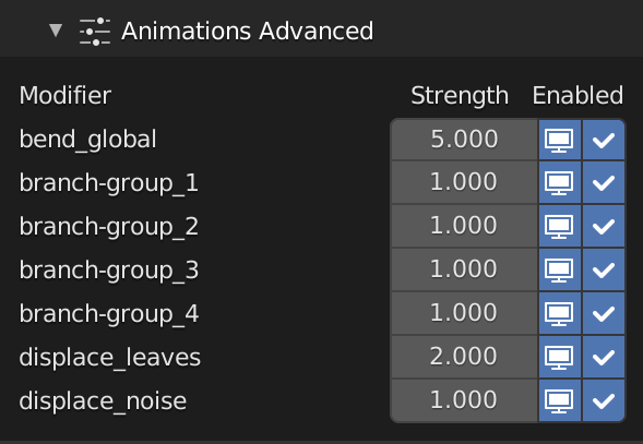 advanced settings