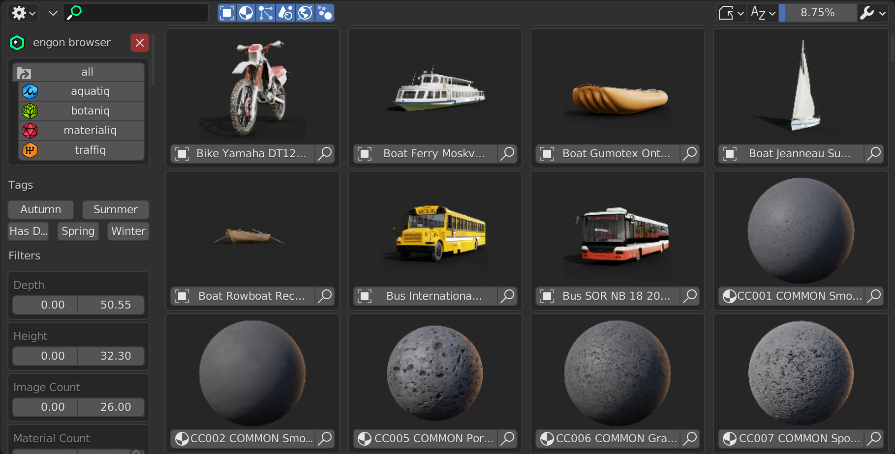 browse assets
