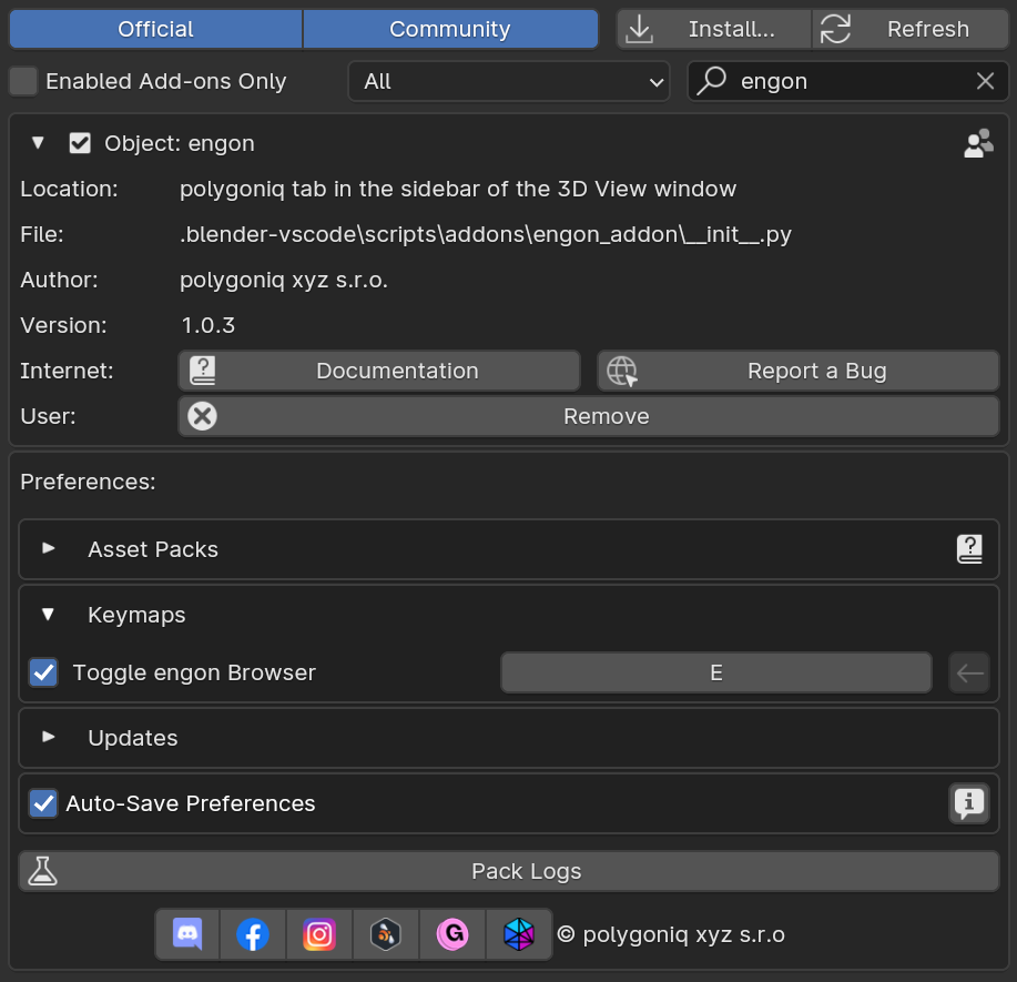 polygoniq browser key binding
