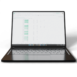Laptop open