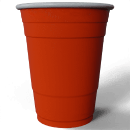 cup Solo red
