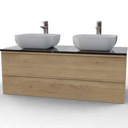 Sink Cabinet wide 2sinks