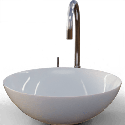 Sink Ceramic bowl split