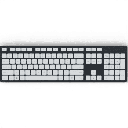 Computer Keyboard generic numpad white