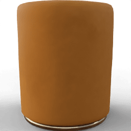 Armchair Taburet cylinder leather suede