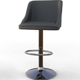 Chair Bar pedestal leather