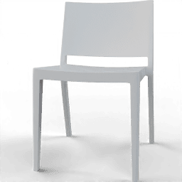 Chair Dining firm plastic white