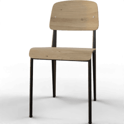 Chair Dining scandinavian wide legs wood