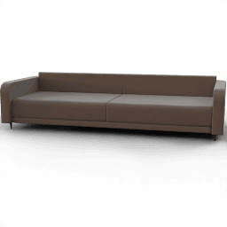 Sofa 2seat modern cubic rounded upholstered