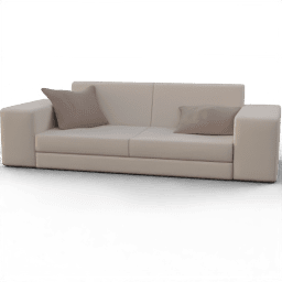 Sofa 2seat modern cubic upholstered