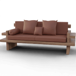 Sofa 2Seat Wooden A