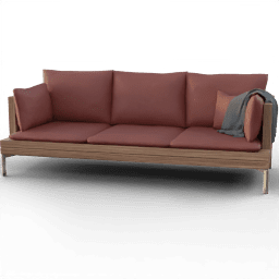 Sofa 3Seat Wooden A