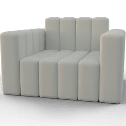 Sofa Puffy Snuggler Upholstered A