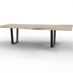 Table Coffee rustical log rectangular