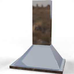 Cooker hood Pyramid shape metallic