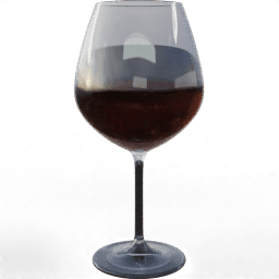 Drinkware Glass wine red wide filled