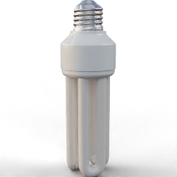 Light Bulb fluorescent medium 3dent