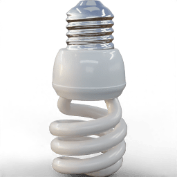 Light Bulb fluorescent small spiral