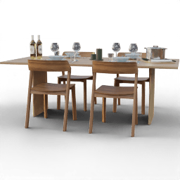 Table Dining 4seat simple