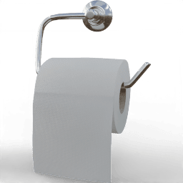 Toilet paper holder Metallic pipe B