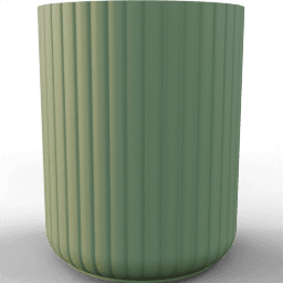 Toothbrush cup Amanda wavy