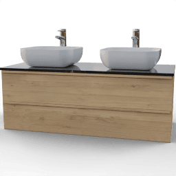 Sink Cabinet wide 2sinks