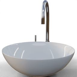Sink Ceramic bowl split