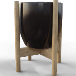 Pot Circular simple wooden pedestal